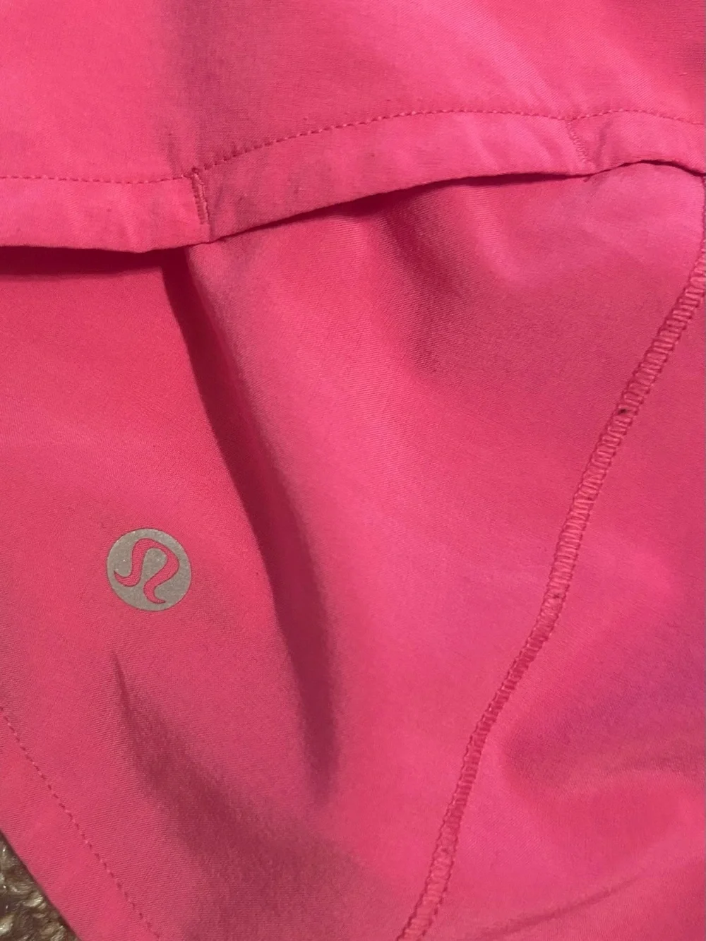 LULULEMON 2 Bright Pink Athletic Crop Top & Skort Set Flowy Lightweight Workout